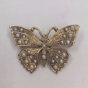 Vintage Butterfly Brooch Pin